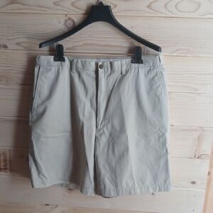 Haggar Beige Flat-Front Men's Shorts